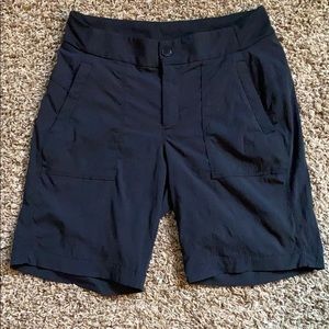 Athletes black hiking shorts